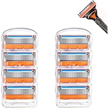 Amazon.co.jp: (ブルー, 8個セット) ジレット フュージョン