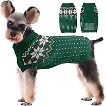 Amazon | Kuoser 犬服 秋冬 犬のセーター、猫服 小型犬 服 中型
