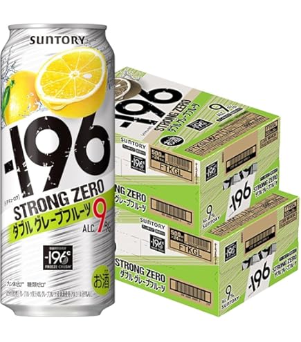 Amazon.co.jp: 【2ケースパック】-196℃ストロングゼロ ダブルレモン