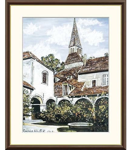 Amazon.co.jp: 絵画 世界の名画 モンマルトルの風車 モーリス