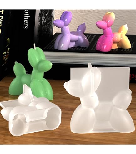 Amazon.co.jp: Voaesdk バルーン ドッグ 樹脂型 2個 3D ミニバルーン