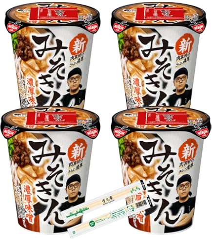 Amazon.co.jp: 【4個セット】新みそ きん 濃厚味噌ラーメン 4個セット