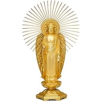 Amazon｜仏像 阿弥陀如来 御西用15.7cm(金メッキ/24金) 仏師