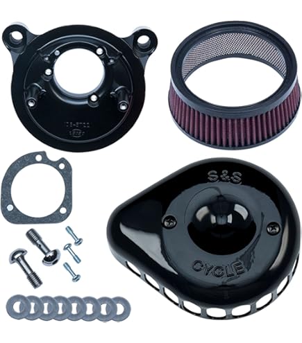 S&S ミニティアドロップ ステルスエアクリーナー ブラック スポーツスター Amazon | S＆S ステルス エアクリーナーキット ミニティアドロップ