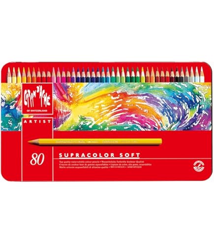 Amazon | CARAN D'ACHE カランダッシュ 色鉛筆 水溶性 ミュージアム