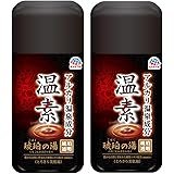 【Amazon.co.jp限定】 【医薬部外品】 温素 琥珀の湯 いい湯めぐり 入浴剤 心なごむ和漢茶の香り(透明) 600g x 2個 (アース製薬)
