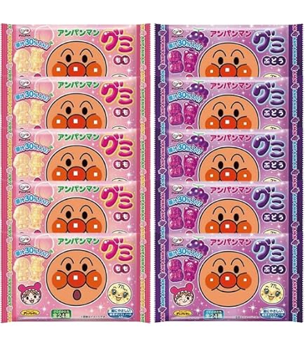 Amazon | 不二家 アンパンマングミ4連 84g×10個 | 不二家 | グミ 通販