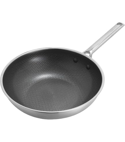 GreenPan Hybrid 11” Nonstick Stainless Steel Wok Pan, APEX Tri-Ply