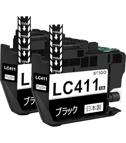 Amazon.co.jp: LC411-4PK 日本製 互換インク ブラザー 用 インク LC411