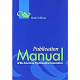 Publication Manual of the American Psychological Association 6ed