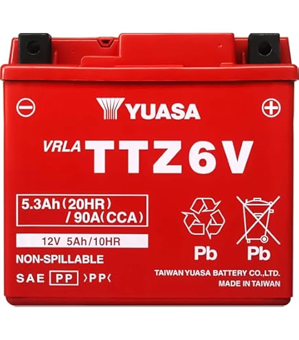 Amazon | 【充電済】 YUASA YTZ6V (液入充電済) バッテリー DUNK