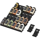 Lifewit Spice Rack Drawer 24 Pieces, Adjustable Spice Organiser for All Drawers, Combinable Spice Drawer Insert, Kitchen, Spi