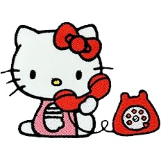 Amazon Co Jp Hello Kitty ハローキティ アイロン ワッペン キティちゃん 電話 P Hk 0023 マルチカラー 並行輸入品 ホビー