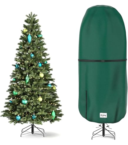 Amazon.co.jp: 直立したクリスマスツリー収納カバー、破れにくい調節