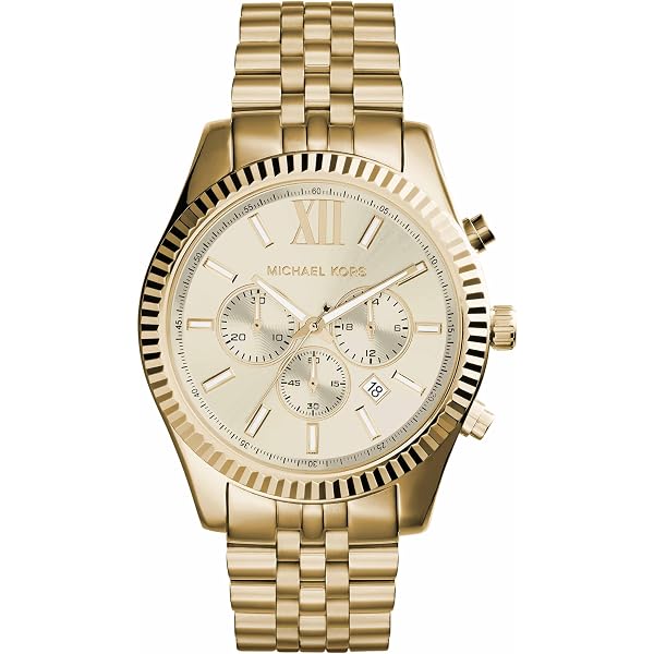 Amazon.co.jp: Michael Kors メンズ LEXINGTON クロノグラフ ゴールド