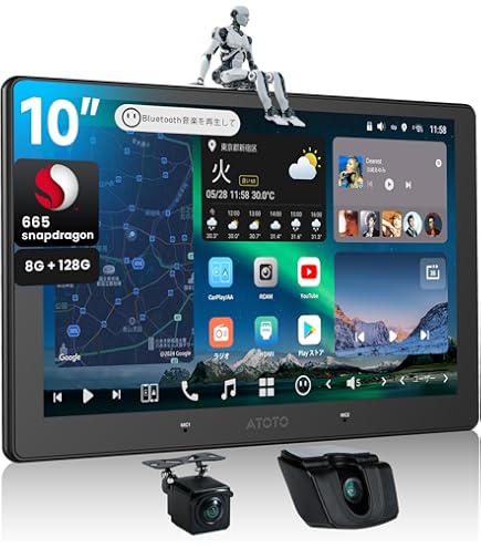 Amazon.co.jp: ATOTOZONE X10 Android カーナビ、8G+128G 1 DIN