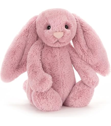 Jellycat Bashful Lilac Hippo Stuffed Animal, Medium, 12 inches