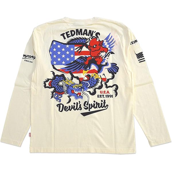 TEDMAN'S Devil's Spirit 長袖シャツ TEDMAN テッドマン Tシャツ 長袖 ロンT DEVIL EQUIPMENT バイク