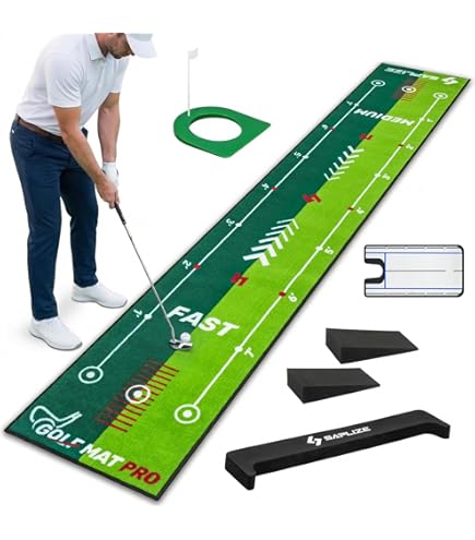WELLPUTT ゴルフパッティングマット 305cm x 50cm Amazon | Well Putt Putting Mat, 10' | Wellputt | パット練習器具