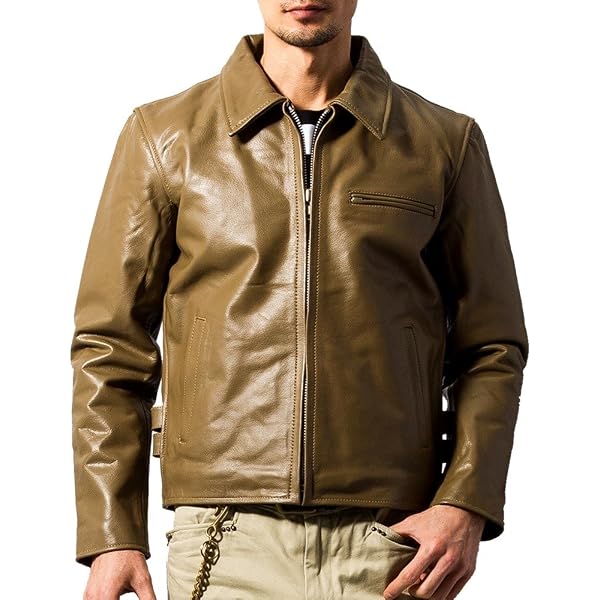 Amazon | [Liugoo Leathers] 本革 レザートラッカージャケット SWAP