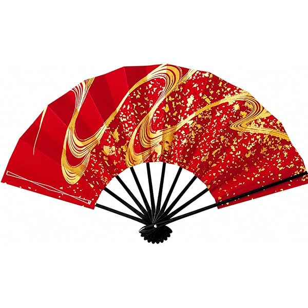 Amazon | 舞扇子 春かすみ1328 流水 黒塗 9寸5分 踊り用 | 和装小物 通販