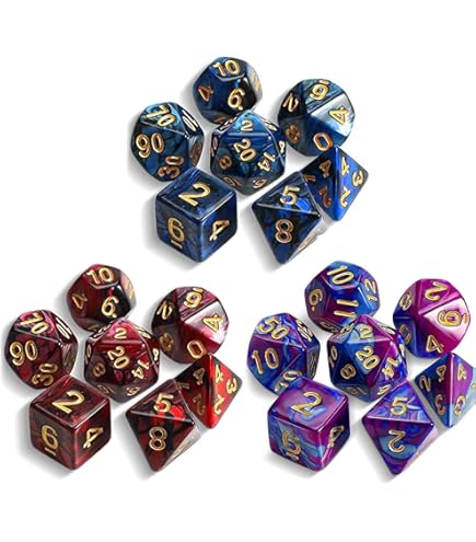 Amazon | HUAZONTOM ダイス 多面体 サイコロ ダイス セット 21個セット
