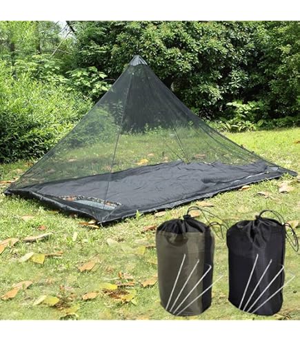 Amazon | ワンポールテント インナーテント 2-3人用 蚊帳 モスキート