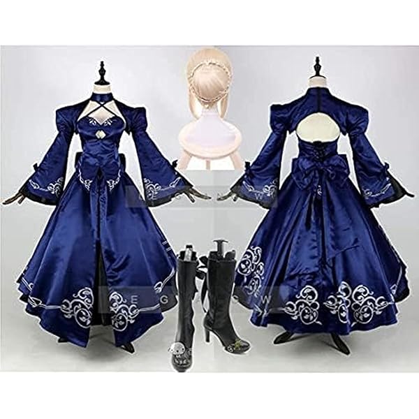 FGO セイバーオルタ　サンタ　コスプレ衣装 Amazon.co.jp: FGO Fate 黒化セイバーオルタ ドレス コスプレ