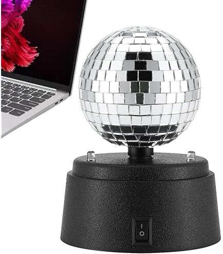 Amazon.co.jp: ミラーボール - 反射電池式ミラー パーティー ディスコ