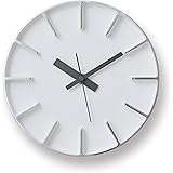 レムノス 掛け時計 アナログ エッジクロック アルミニウム ホワイト edge clock AZ-0116 WH Lemnos 直径:18㎝