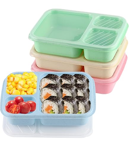 3仕切り弁当箱　７個セット Amazon | 3 仕切り付き冷凍弁当箱 タッパー 冷凍庫・冷蔵庫・電子