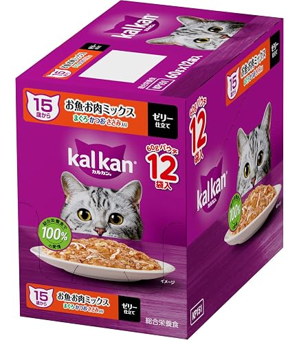 Amazon.co.jp: カルカン パウチ シニア猫用 11歳から 60g×12袋