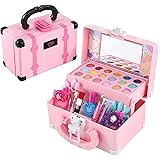Amazon Co Jp Onev Ft ディズニー 子供用化粧品セット 60点 キッズコスメセット プリンセス ミラー付き 花のように おままごと おもちゃセット 女の子向け メイクセット 安全 化粧品セット メイクアップボックス付き コスメ知育玩具 女の子へお誕生日 クリスマス 新年の