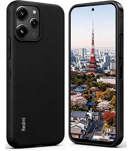 Amazon.co.jp: Xiaomi Redmi 12 5G ケース ブラック 耐衝撃 落下防止