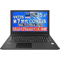 Amazon.co.jp: 【整備済み品】中古 ノートパソコン VKT25/i5-7200u
