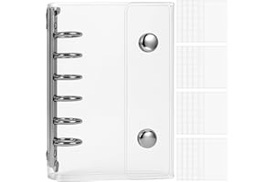 GOKEI シール帳 プラバン 透明 A7 サイズ ミニ バインダー 【リフィル×20枚】 クリア カードポケット 手帳 推し活 女の子 コラージュノート クリアタイプ A7