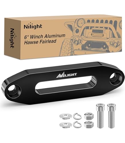 Winch Cable SPARKWHIZ Synthetic Winch Rope Kit - 1/4" X 50ft 10000LBS