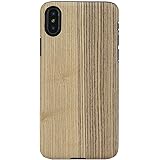 Man&Wood iPhone XS/X ケース 天然木 Vintage Olive(マンアンドウッド ビンテージオリーブ) アイフォン カバー 5.8インチ 木製【日本正規代理店品】 I10473i8