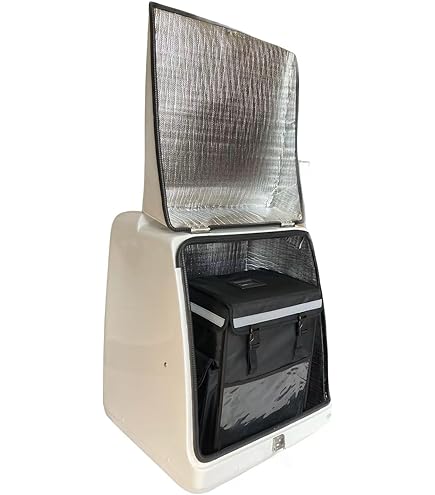 Amazon | HI-LINE リアボックス バイク デリバリーボックス 166L FRP製