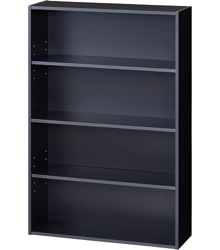 Amazon｜文庫本収納ラック 本棚 ウォルナット 幅60×奥行17×高さ89cm