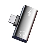 YipuVR for Q3S アクセサリ用 Type C - 3.5mm ヘッドフォンおよび充電アダプタ、独立ポート Type-C 2-in-1 アダプタ、PD 30W安全かつ高速充電、DAC オーディオコンバータ
