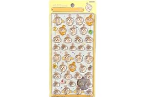 Winnges 3D立体シール可愛いデコレーション1枚セッ,携帯電話飾り用 DIY用 手帳用 貼り付け可能 手芸用品大容量 スマホケース 手帳 diy (ちいかわ 1)