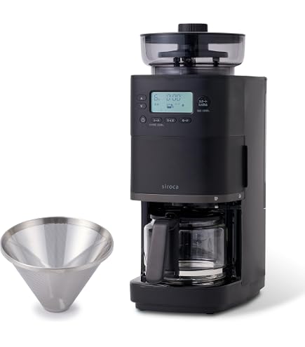 Amazon | シロカ コーン式 全自動 コーヒーメーカー カフェばこPRO