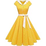 Amazon Co Jp Dresstell ドレステル ワンピース レディース レトロワンピース 膝丈 Vネック 半袖 パーティー 発表会 二次会 パーティー フォマール カジュアル 服 ファッション小物