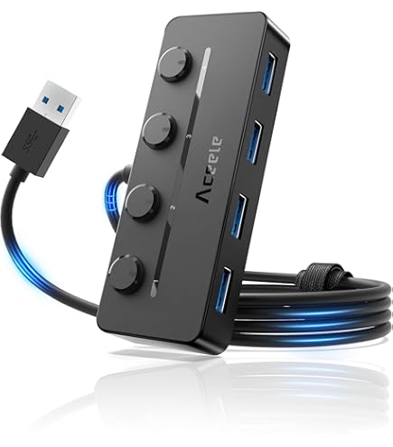 Amazon | iDsonix USB 3.0 ハブ 4ポート USBハブ Type-C 5V/2A 電源