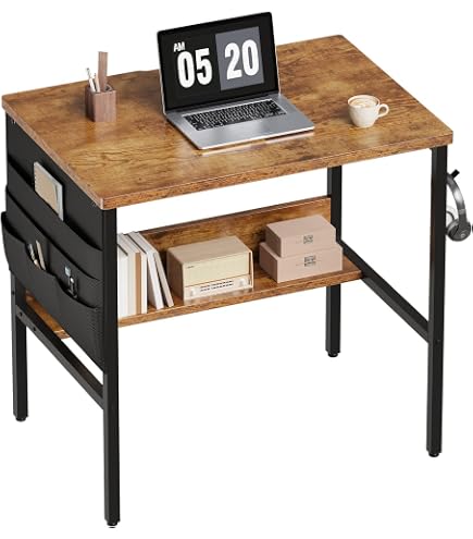 Amazon | ZXD 机 pcデスク ラック付きデスク 幅80cm×奥40cm パソコン