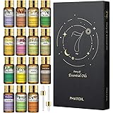 PHATOIL エッセンシャルオイルセット 5ml×15本セット 精油 アロマオイル 100%ピュア アロマテラピー ディフューザー プレゼント