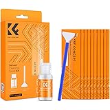 K&F Concept センサークリーニング フールサイズセンサー用スワブ 10本入り+20mlクリーナー クリーニング綿棒 センサー専用 クリーニングスティック メンテナンス用品 お手入れ 掃除用品 一眼レフカメラ対応