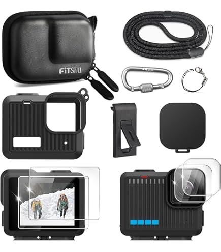 FiTSTILL 13,7M/45FT waterdichte onderwaterbehuizing en drijfhendel voor Go Pro Hero 4K, drijvende monopodgreep voor Hero4K 2024 actiecamera accessoireset