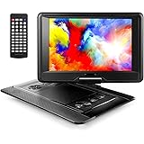 APEMAN ポータブルDVDプレイヤー 15.5インチ 超大画面 HD高画質液晶スクリーン 270度回転式 5000mAh大容量充電バッテリー 長時間連続放送可能 リージョンフリー 携帯式リモコン/日本語取説【新機種】